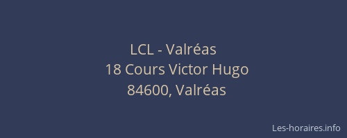 LCL - Valréas