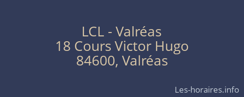 LCL - Valréas