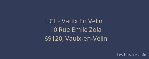 LCL - Vaulx En Velin