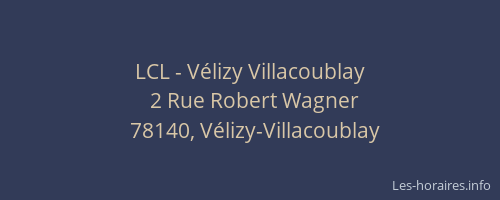 LCL - Vélizy Villacoublay