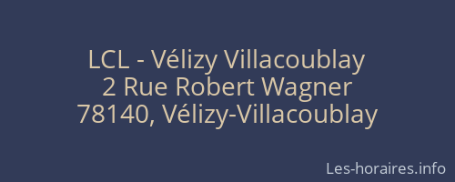 LCL - Vélizy Villacoublay
