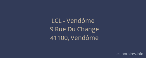 LCL - Vendôme