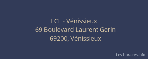 LCL - Vénissieux