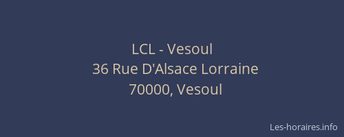 LCL - Vesoul