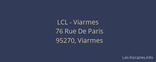 LCL - Viarmes