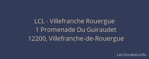 LCL - Villefranche Rouergue