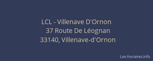 LCL - Villenave D'Ornon