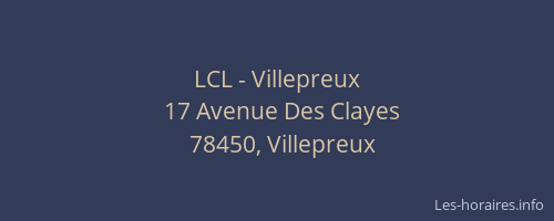 LCL - Villepreux