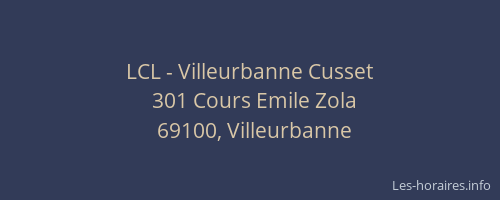 LCL - Villeurbanne Cusset