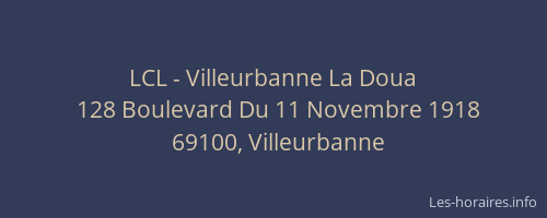 LCL - Villeurbanne La Doua
