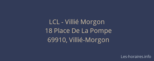 LCL - Villié Morgon