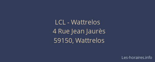 LCL - Wattrelos