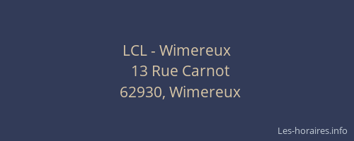LCL - Wimereux