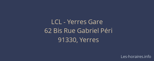 LCL - Yerres Gare