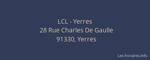 LCL - Yerres