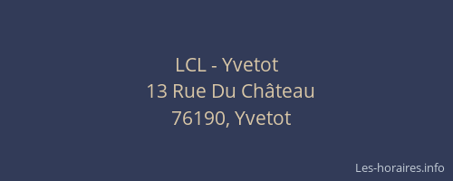 LCL - Yvetot