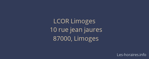 LCOR Limoges