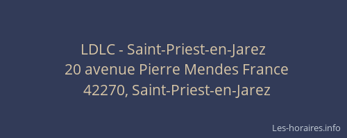 LDLC - Saint-Priest-en-Jarez