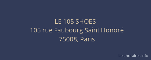 LE 105 SHOES