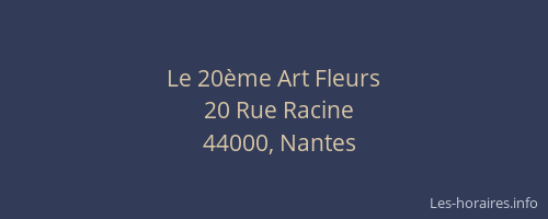 Le 20ème Art Fleurs
