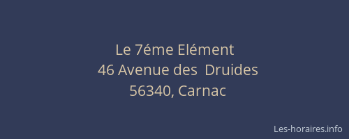 Le 7&eacute;me El&eacute;ment