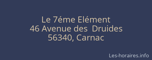 Le 7éme Elément