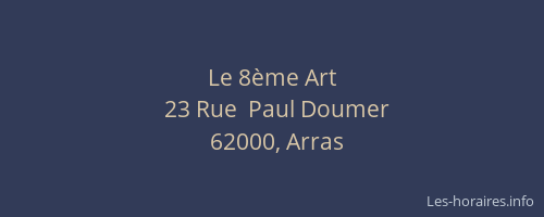 Le 8&egrave;me Art