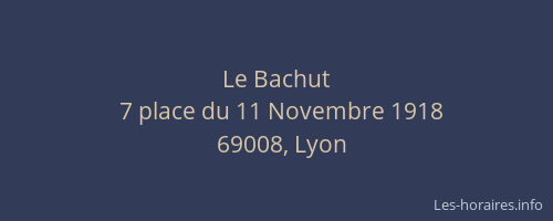 Le Bachut