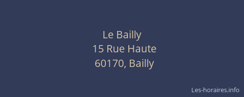 Le Bailly
