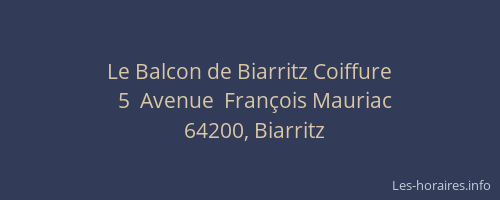 Le Balcon de Biarritz Coiffure