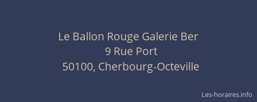 Le Ballon Rouge Galerie Ber