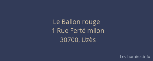 Le Ballon rouge