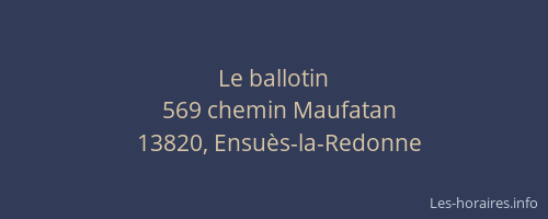Le ballotin