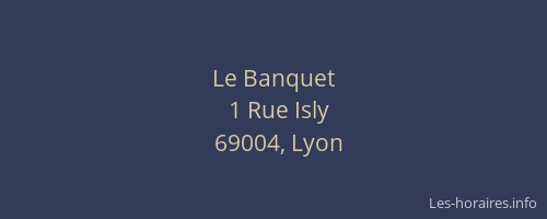 Le Banquet