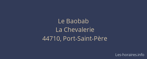 Le Baobab