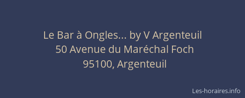 Le Bar à Ongles... by V Argenteuil