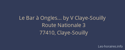 Le Bar à Ongles... by V Claye-Souilly