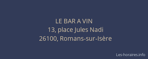 LE BAR A VIN