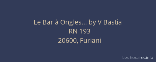 Le Bar &agrave; Ongles... by V Bastia