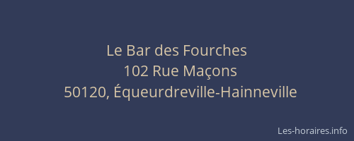 Le Bar des Fourches