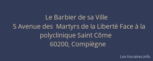 Le Barbier de sa Ville