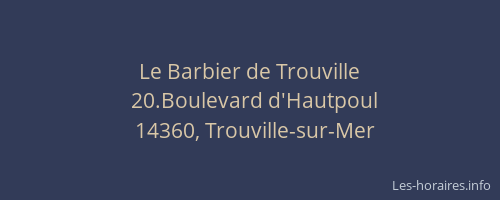 Le Barbier de Trouville