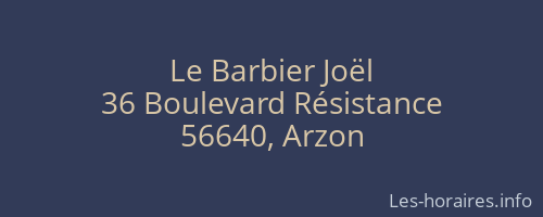Le Barbier Joël