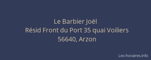 Le Barbier Jo&euml;l