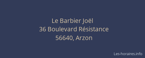 Le Barbier Joël