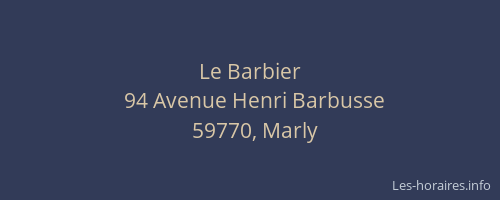 Le Barbier