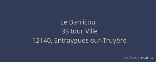 Le Barricou