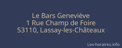 Le Bars Geneviève