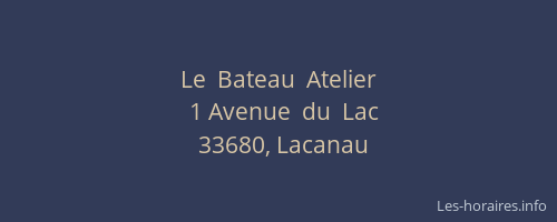 Le  Bateau  Atelier