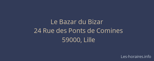 Le Bazar du Bizar